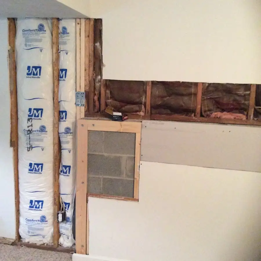Wall insulation replacement during Contents Cleaning & Restoration in Williamson